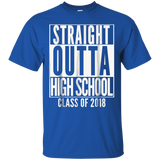 Straight Outta High School 2018 Grad Graduation Shirt Gift=