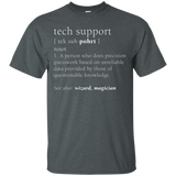 Tech Support Definition Shirt, Funny Cute Computer Nerd Gift_Black