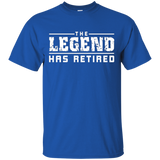 The Legend Has Retired Funny T-Shirt_Black