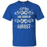 Original Legends Are Born In August T Shirt_Black