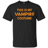 This Is My Vampire Costume T-shirt - Halloween Holiday_black=