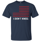 I Don't Kneel Distressed Flag T-shirt_black