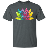 Tie Dye Lotus Flower Yoga Om Namaste Meditation T-Shirt_Black