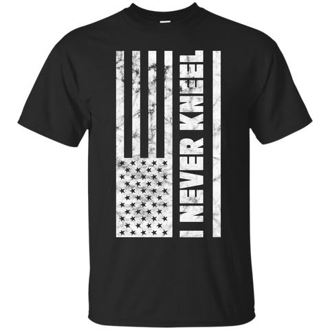 I Never Kneel Usa Flag T Shirt - United States Proud_black=