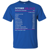 October Girl Facts T-shirt Libra Zodiac Sign_Black