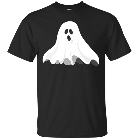 Ghost Emoji Halloween Shirt Cute Premium Spooky Gift T-shirt_black