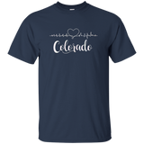 Colorado Heart Line Tshirt_black