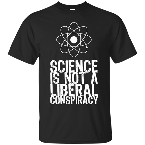 Science Is Not A Liberal Conspiracy T-shirt_Black