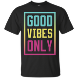 Good Vibes Only T-shirt Positive Inspirational Saying_black=