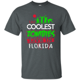 The Coolest Zombies Live in Florida Halloween T-Shirt_Black