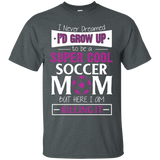 Super Cool Soccer Mom Here I Am Killing It T Shirt_Black