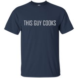 This Guy Cooks T Shirt - Funny T-Shirt for Cooks, Bakers_Black