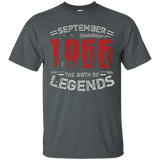 September 1966 The Birth of legends , 51 Years Old T-shirt_Black