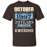 October 1997 - 20th Birthday Funny Tshirt_black=