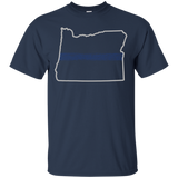 Oregon Thin Blue Line Police T-Shirt_Black