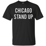 Chicago Stand Up Chi-town Fan Love City Baseball T Shirt_black