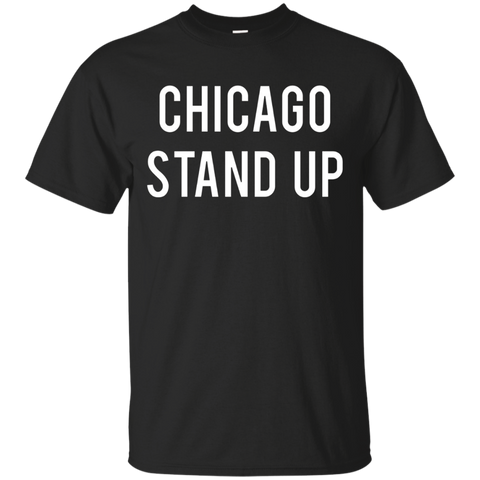 Chicago Stand Up Chi-town Fan Love City Baseball T Shirt_black