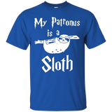My Patronus Is A Sloth T Shirts Funny Gifts For Men Women_Black