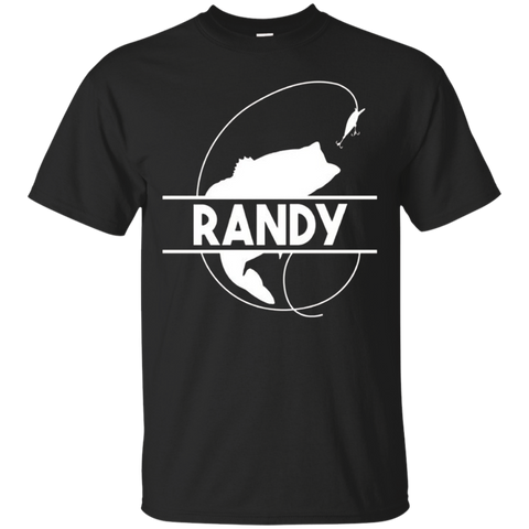 Randy Fishing Name Pocket T-shirt First Name Monogram_black=