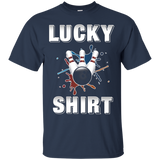 Lucky Bowling Fun Gift T-shirt Darks