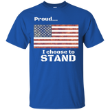 I Stand For The National Anthem T-shirt - Proud Conservative_black