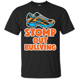 Anti Bullying Month Stomp Out Bullying Teacher Kid Shirt_black=