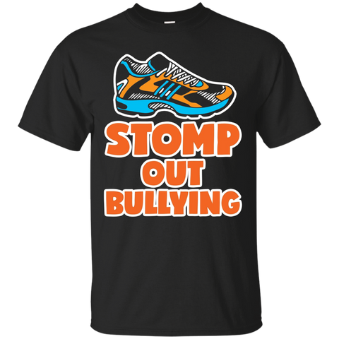 Anti Bullying Month Stomp Out Bullying Teacher Kid Shirt_black=