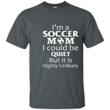 Women's I'm a Soccer Mom i could be quiet woman tshirt_Navy