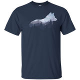 Lone Wolf Survives The Mountains Silhouette Art