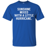 Sunshine Mixed With A Little Hurricane Sarcastic Funny Shirt_black=