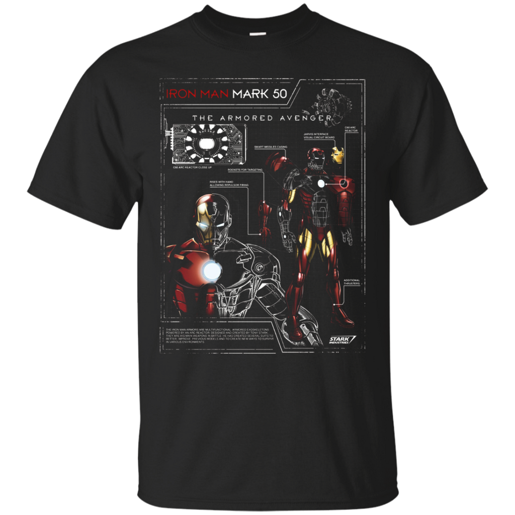 Iron Man Armor Plated Suit Blue Print Schematic