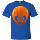PUMPKIN HALLOWEEN ALIEN HEAD T SHIRT JACK O LANTERN_Black
