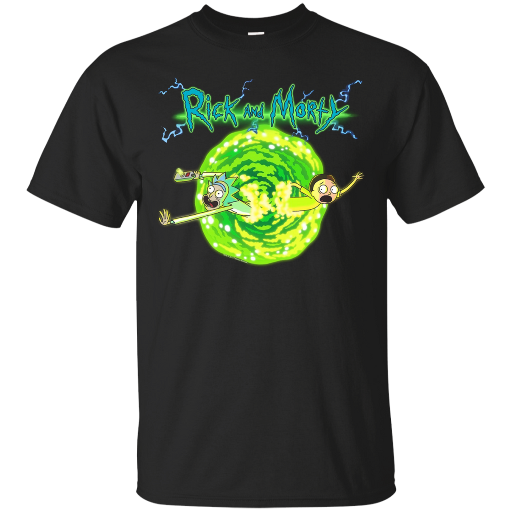 Rick & Morty Portal Glow Lightning Logo_Black