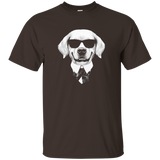 Cute Golden Retriever Face - Golden Retriever Lover T Shirt_navy