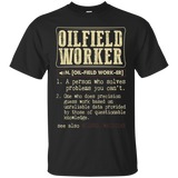 Oilfield Worker Dictionary Term T-Shirt_Black