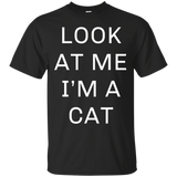 Look At Me I'm A Cat Halloween Costume Shirt Women Men Kids_black=