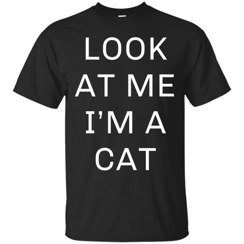 Look At Me I'm A Cat Halloween Costume Shirt Women Men Kids_black=