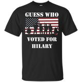 I Stand For The National Anthem Tshirt - Hilary Voters Kneel_black