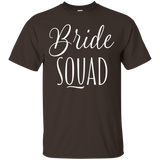 Women's Bride Squad Bachelorette Party Shirts White_Black