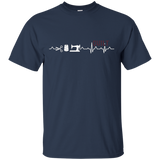Shirt Quilts - Quilting Heartbeat Tee Shirt_Black