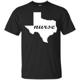 Texas Nurse Home State Job Pride T-Shirt_Black