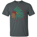 Native American Indian Headdress T-shirt_Black