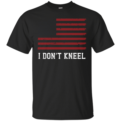 I Don't Kneel Distressed Tee_black