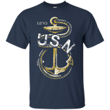 Navy Chief Petty Officer Fouled Anchor Genuine CPO Shirt_Black