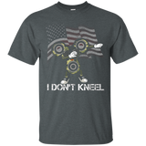 I Don't Kneel American Flag Dab Fidget Spinner Shirt_black