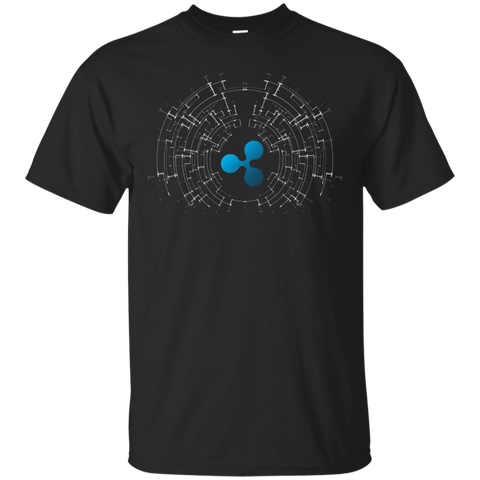 Ripple XRP Logo Crypto Tech T-Shirt_Black