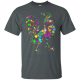 Roosters Rule Abstract Tshirt Tee_Black
