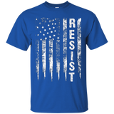 RESIST. Anti Trump American Flag #RESIST T-Shirt_Black