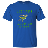 Lizards Make Me Happy Reptile Shirt