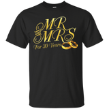 30th Wedding Anniversary T-shirt Mr&mrs Gifts For Couples_black